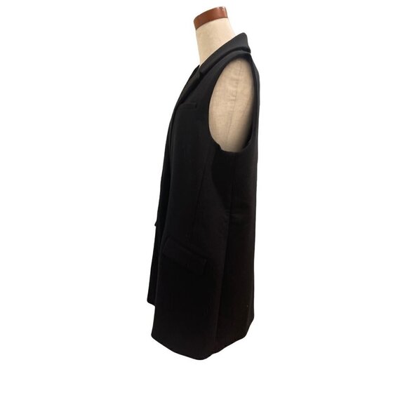 Banana Republic tailored long vest /sleeveless jacket size 8 36' chest 33 'long - Picture 6 of 11